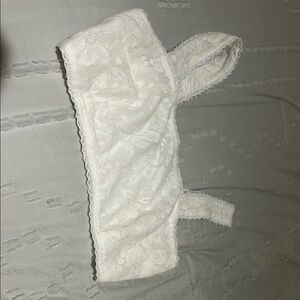 White Lace Hooded Top